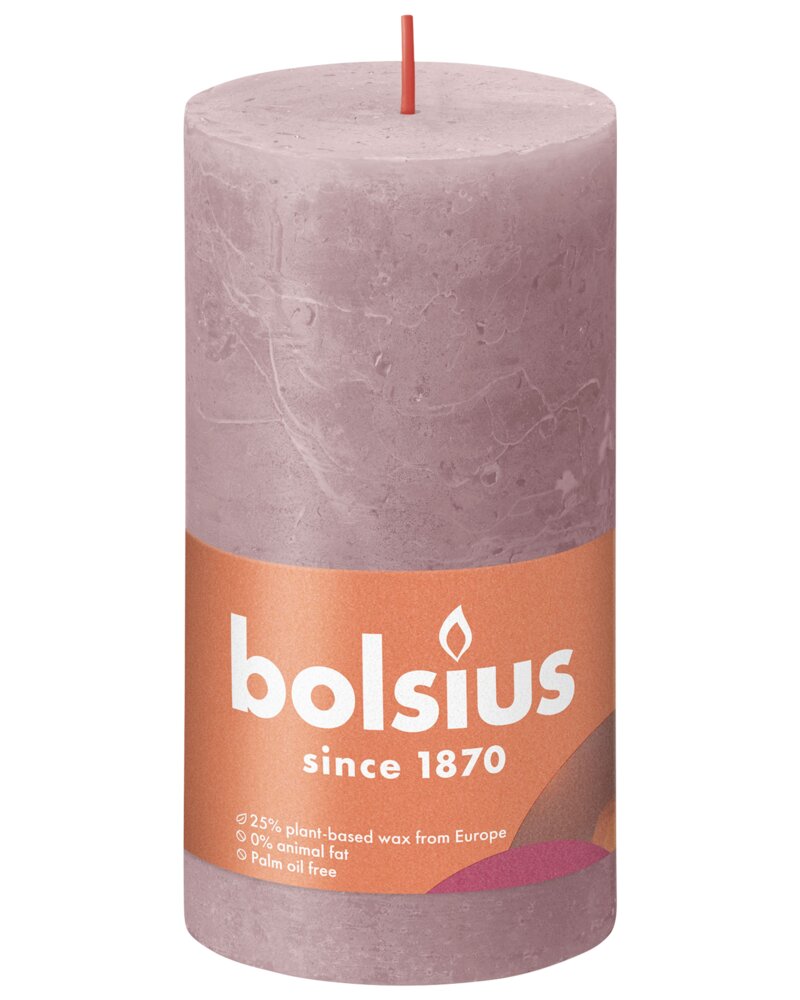 bolsius Bloklys shine - ash rose