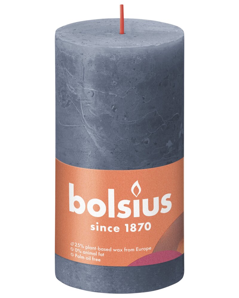 bolsius - Bloklys shine - Twillight blue