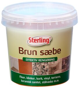 STERLING Brun sæbe gel 500 g