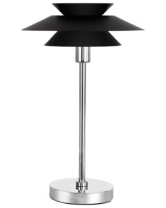 BRIGHT DESIGN Bordlampe Genoa E14 Ø28cm - sort