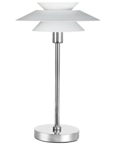 BRIGHT DESIGN Bordlampe Genoa E14 Ø28 cm - hvid
