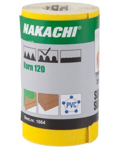 Nakachi Slibepapir 115 mm x 5 m K120