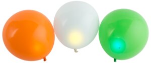 LED-ballon 3-pak - assorterede farver