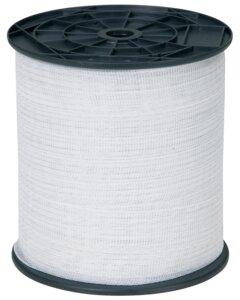 Hegnstråd 10 mm 200 m - hvid nylon