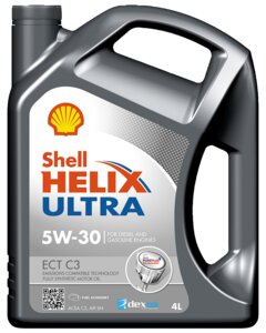 SHELL Helix Ultra ECT 5W-30 motorolie 4 L