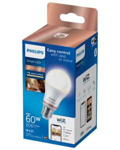 PHILIPS Smart LED-pære 8W E27 A60 - Warm White