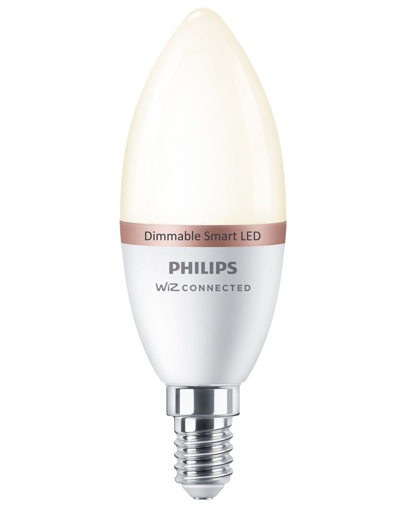 Philips Smart - LED-pære 4,9W E14 C37 - Warm White