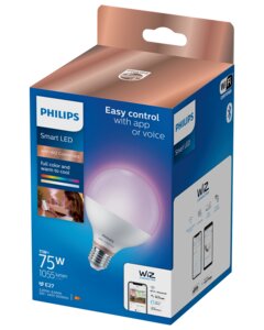 PHILIPS Smart LED-pære 11W E27 G95 - Full Color