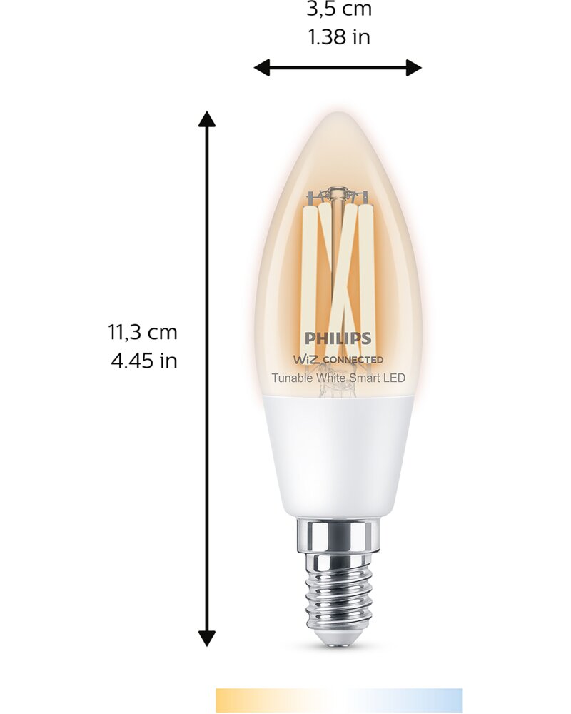 Philips Smart LED-pære 4,9W E14 - WarmToCool