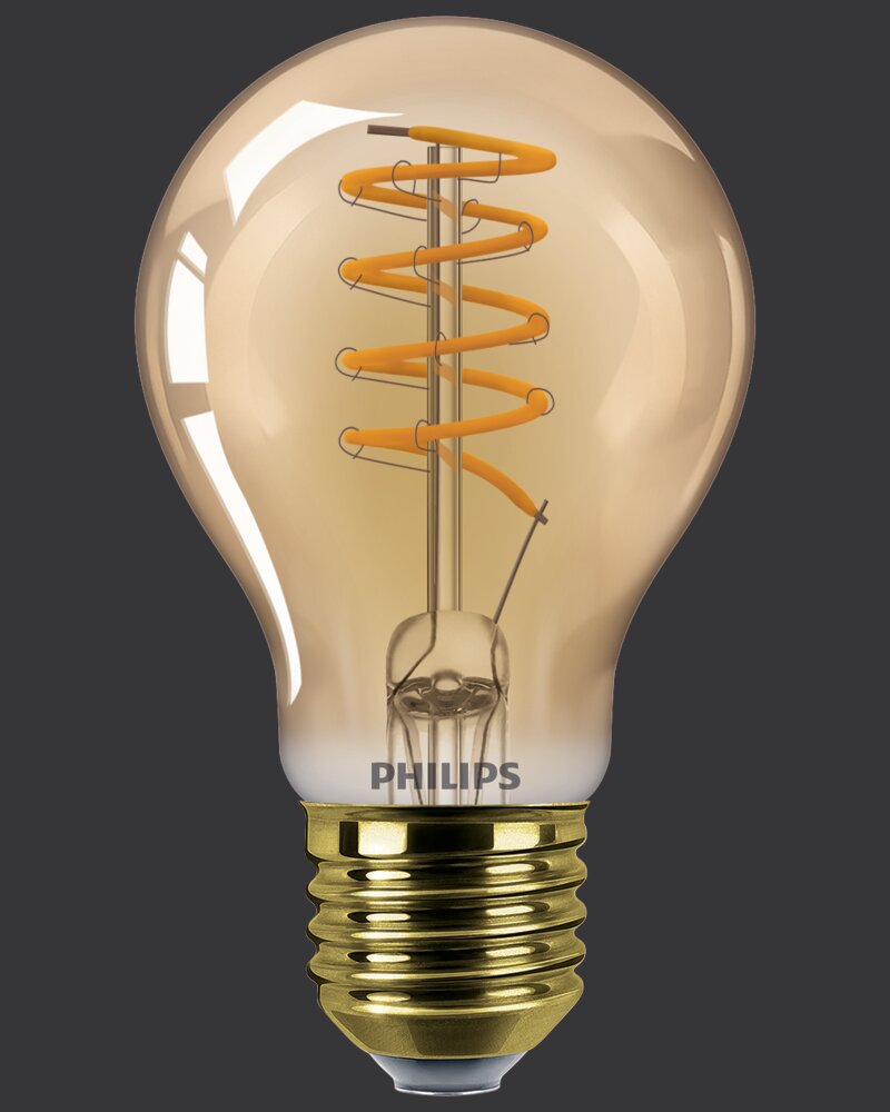 Philips Filament 4W A60 E27 Gold dæmpbar