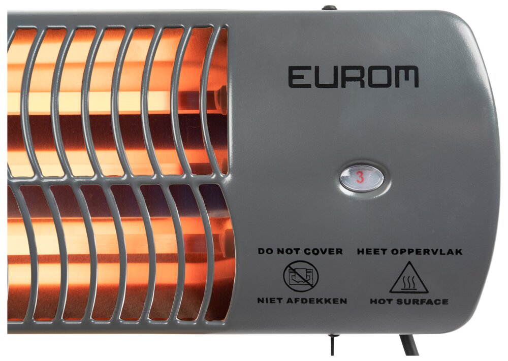 EUROM - Terrassevarmer vægmodel Q-Time 1500
