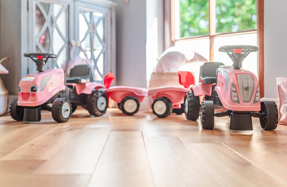 FALK - Baby New Holland traktor ride-on - pink