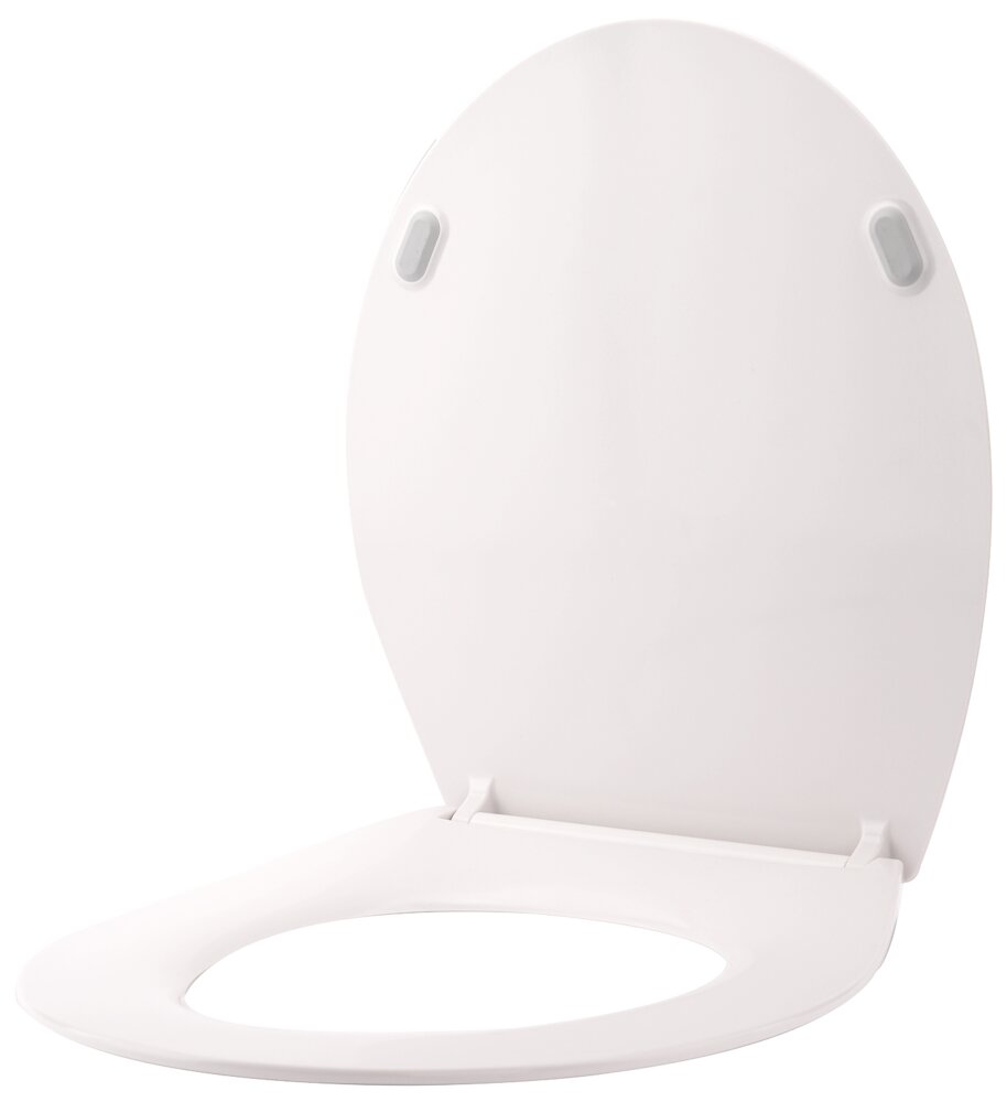 CARLSBAD - Toiletsæde slimline softclose - hvid