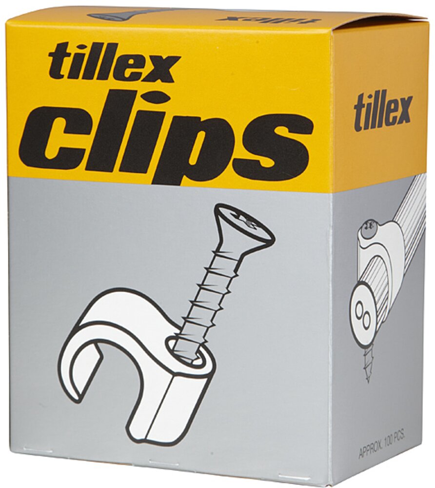 Tillex Skrueclips 14-18 mm - hvid