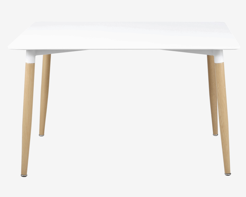 Spisebordssæt til 4 - hvid bordplade