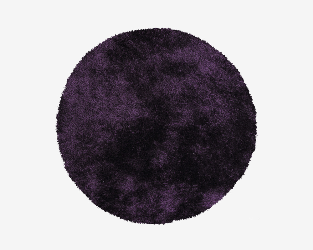 Tæppe Cozy Dark Purple Ø80 cm