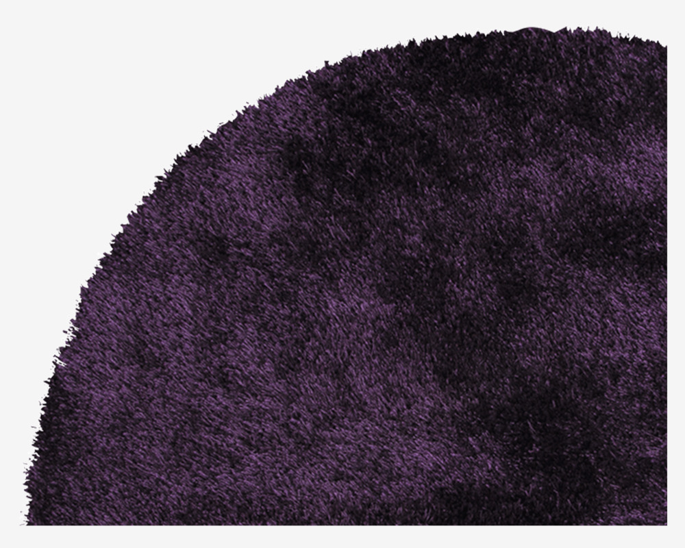 Tæppe Cozy Dark Purple Ø160 cm