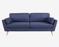 Sofa 3 Pers. Blå Malmø