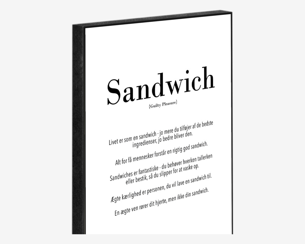 Klods Sandwich 15x21 cm