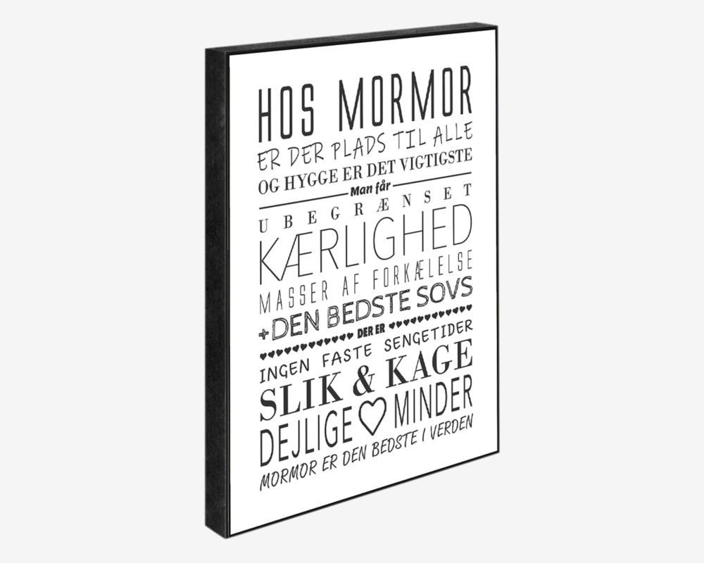 Klods Hos Mormor 15x21 cm