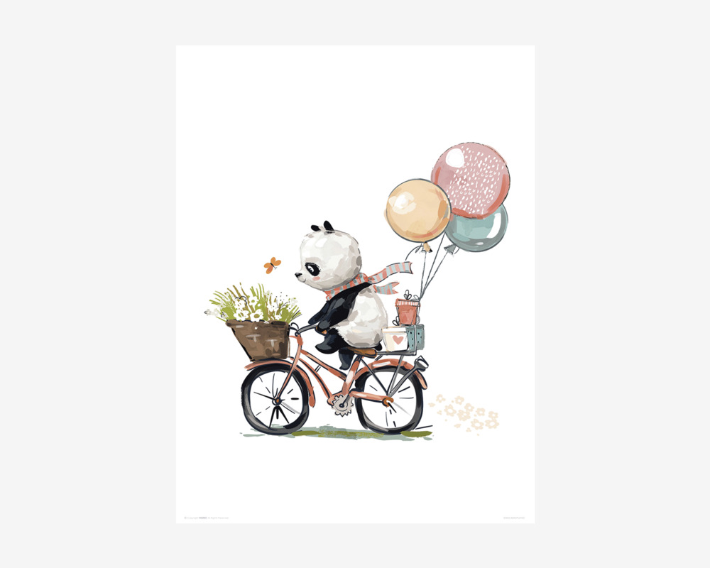 Plakat Panda Cykeltur 