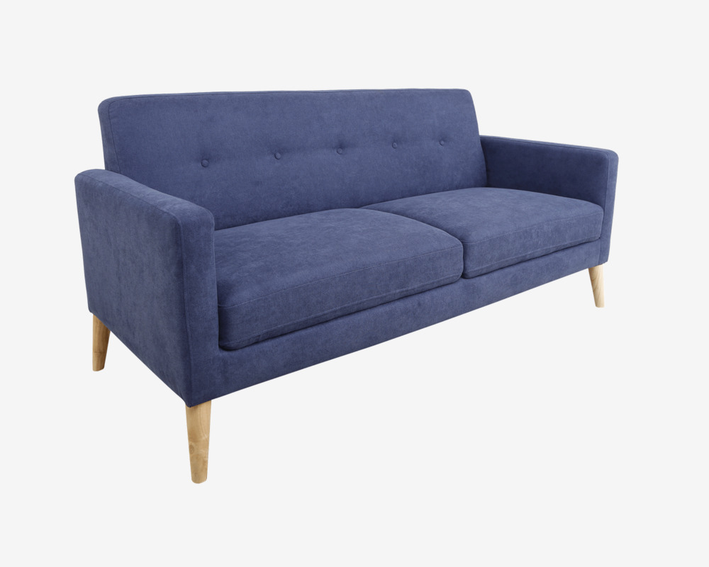 Sofa 2,5 Pers. Blå Stof