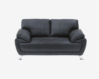 /sofa-2-pers-sort-bonded-pu