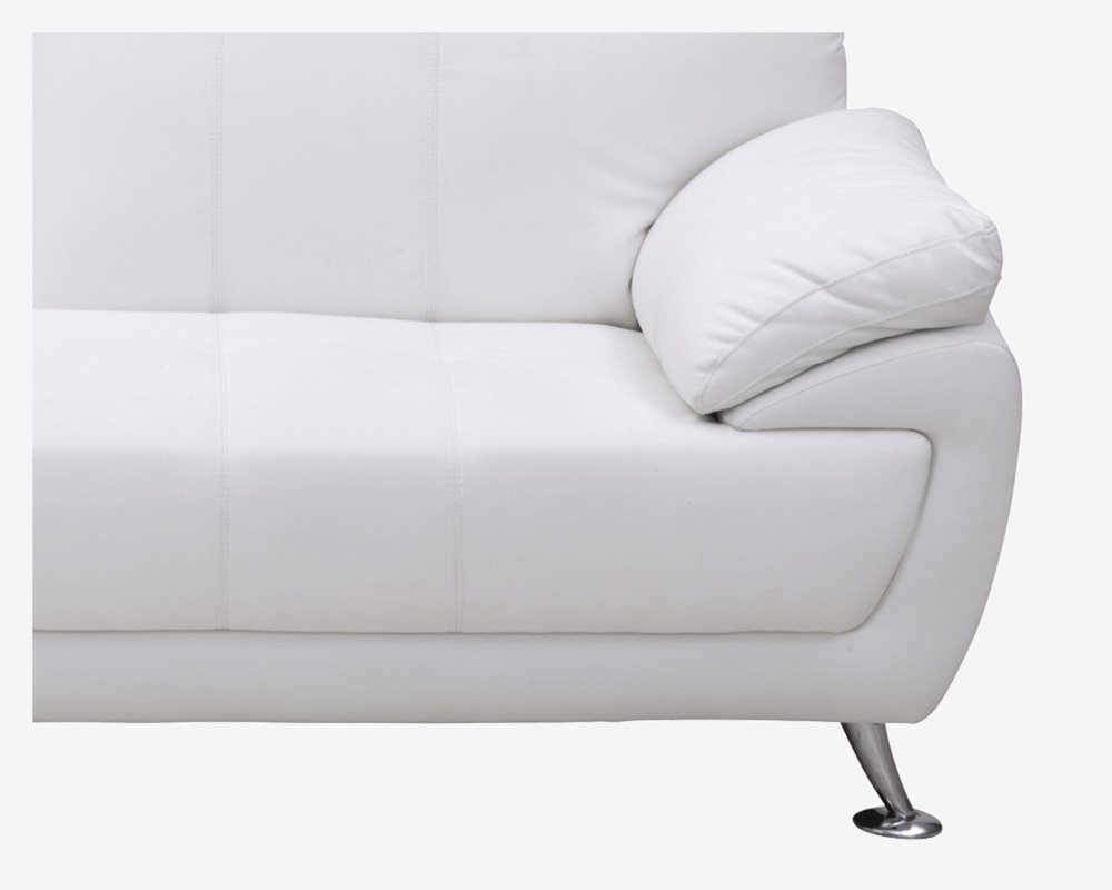 Sofa 3 Pers. Hvid Bonded/Pu