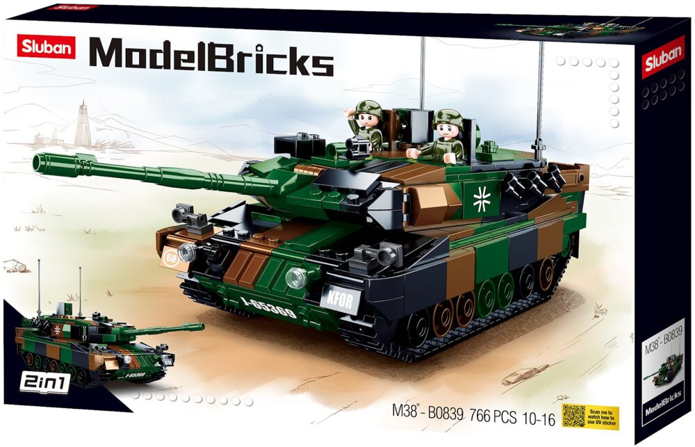 Sluban - Modelbricks - Leopord Battle Tank 766dele