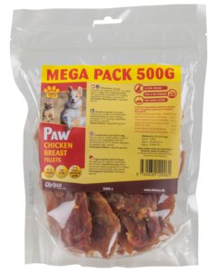 PAW Hundegodbid Breast fillets chicken 500 g