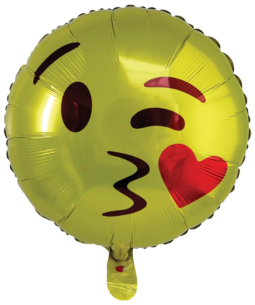 Folieballon Ø. 45 cm - Emoji