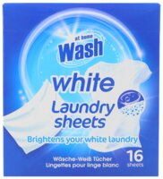 At Home Wash Laundry sheets 16-sheets - white