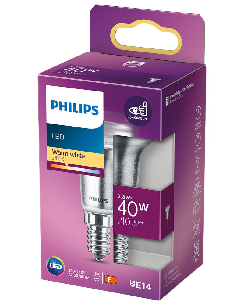 Philips - Reflektorpære 3W E14 R50