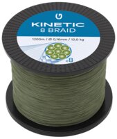 Kinetic 8 Braid 1200 m 0,16 mm/12 kg - Dusty Green