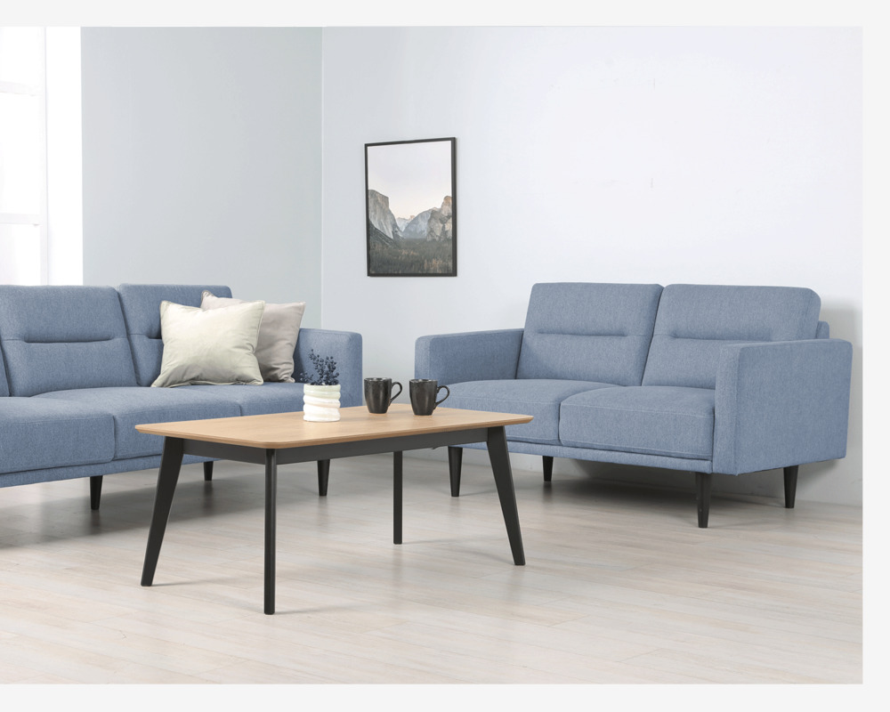 Sofa 2 Pers Blå