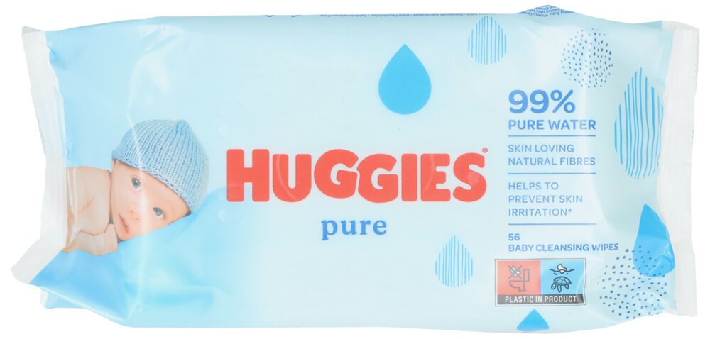 HUGGIES - Baby wipes 56-pak - Pure