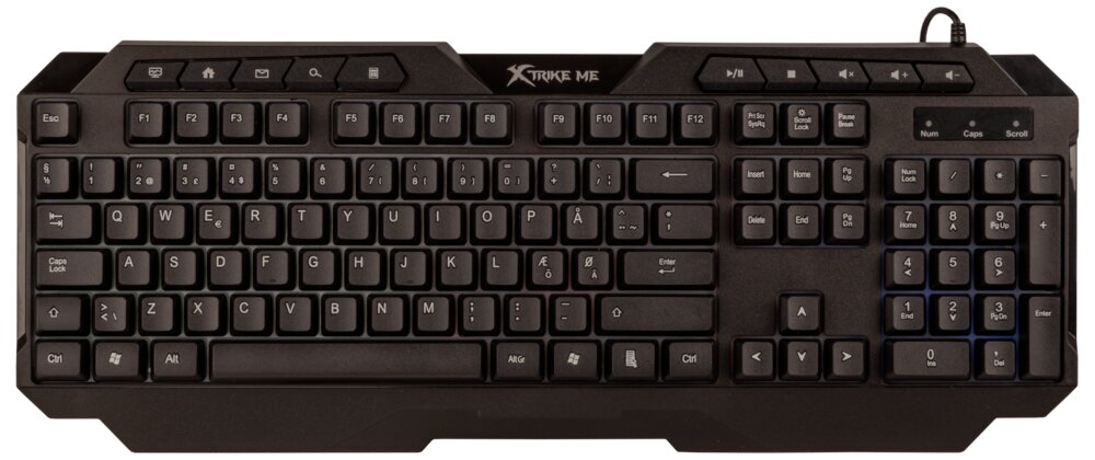 Xtrike ME Membran gaming tastatur - assorteret design
