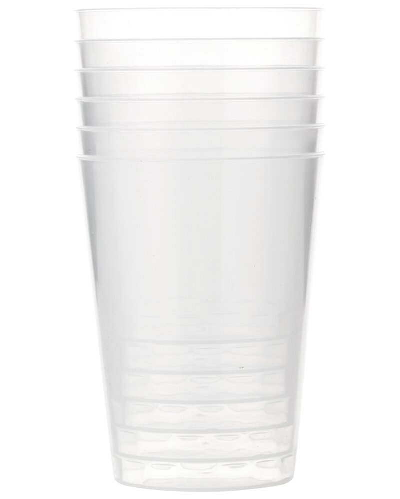 Vandglas 25 cl genanvendelig 6-pak