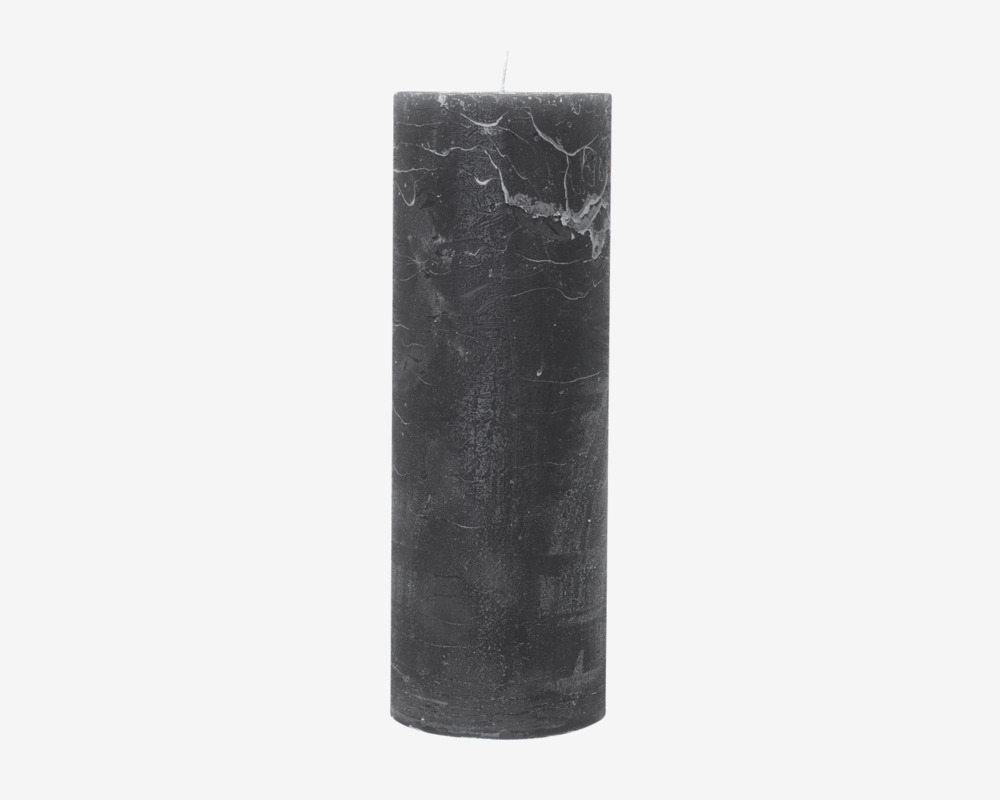 Bloklys Mørkegrå H. 20 cm