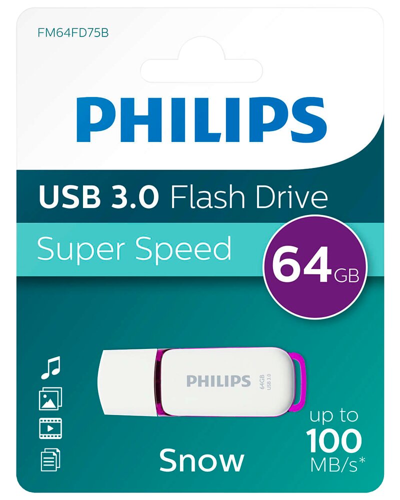 PHILIPS USB-flash drive 64GB Snow edition 3.0