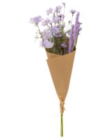 Adano - Kunstig buket med 5 blomster - lilla