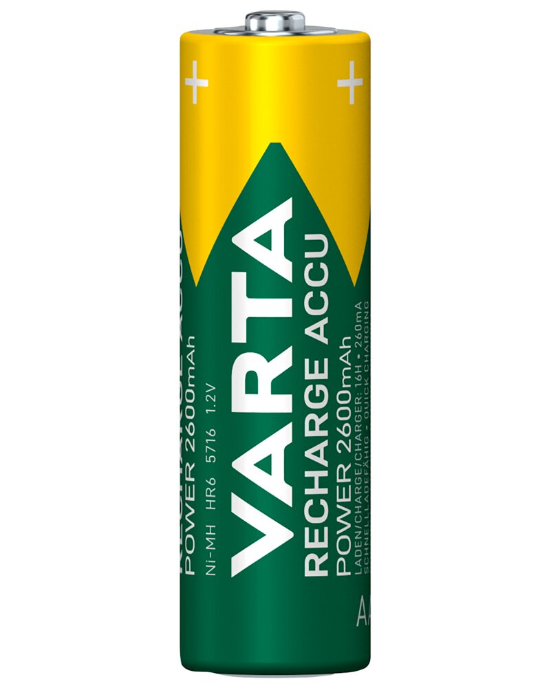 VARTA - Genopladelig batteri - AA 2600mAh 4-pak
