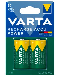 VARTA Genopladelig batteri  - C 3000mAh 2-pak