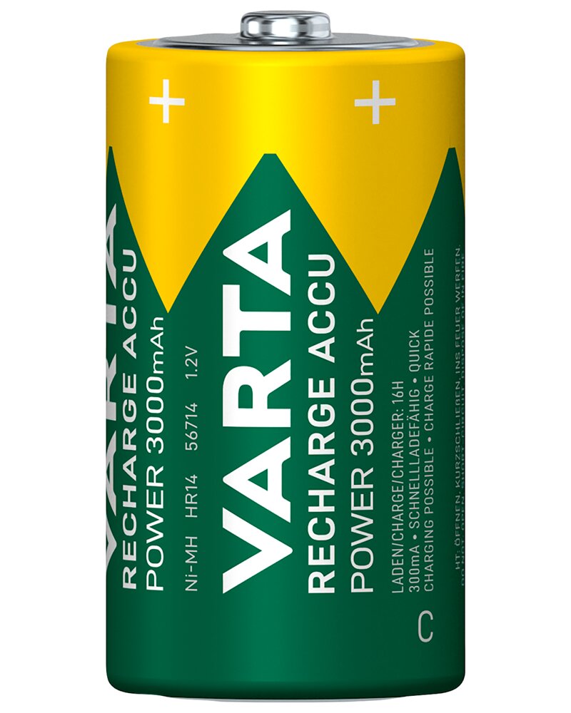 VARTA - Genopladelig batteri  - C 3000mAh 2-pak