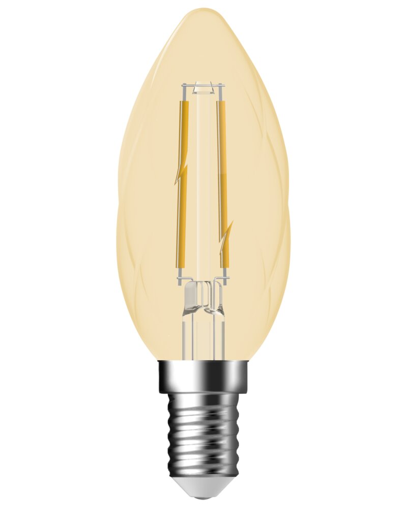kristen udpege Interconnect Cosna LED-filament gold 4W E14 kertepære