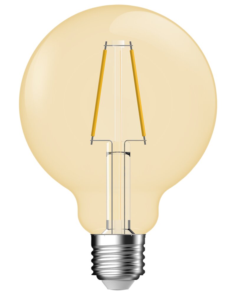 Cosna LED-filament 2,1W E27 G95 gold
