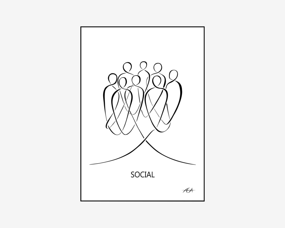 A3 Plakat Social