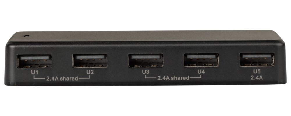 Branford Biloplader til 5 USB produkter