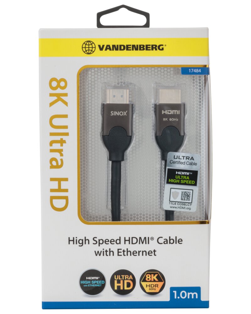 VANDENBERG Pro HDMI kabel 8K60Hz 2 meter