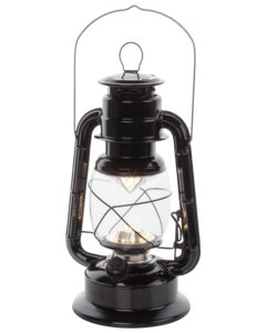 Lanterne LED H. 24,5 cm  - sort